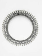 NVR Women's Set of 6 Silver-Toned German Silver Oxidised Bangles | Grocsy