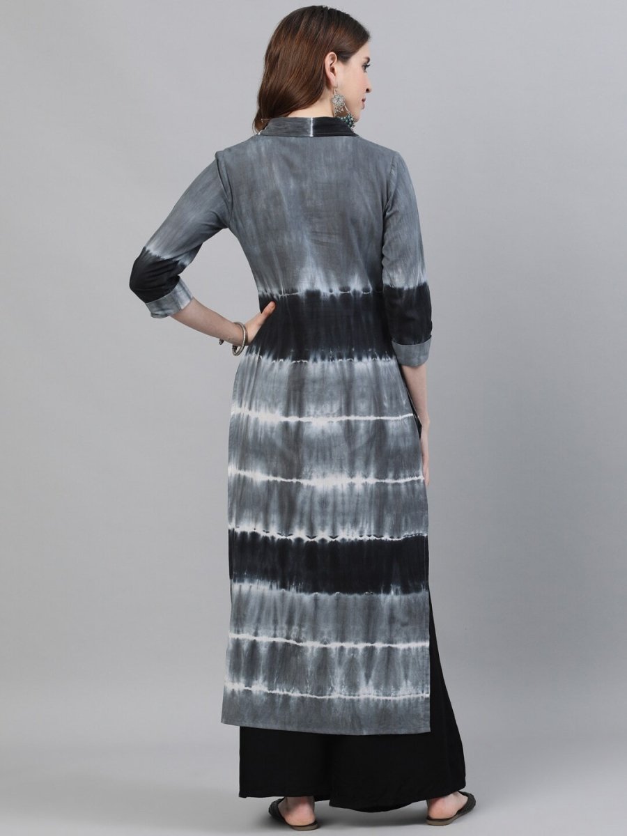 Aks Women Tie & Dye Cotton Kurta | Grocsy