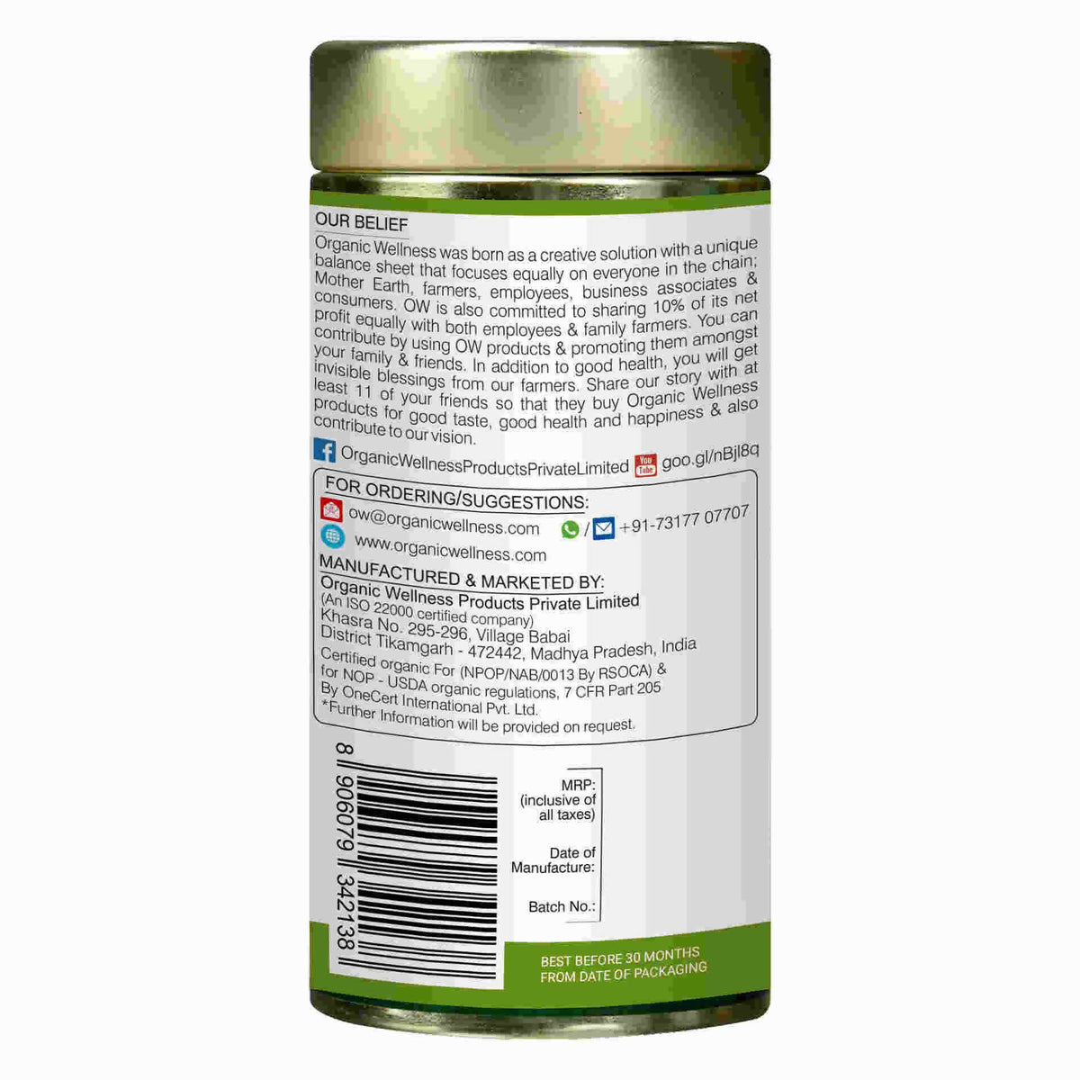 Organic Wellness Blossom Lemongrass Tea | Grocsy