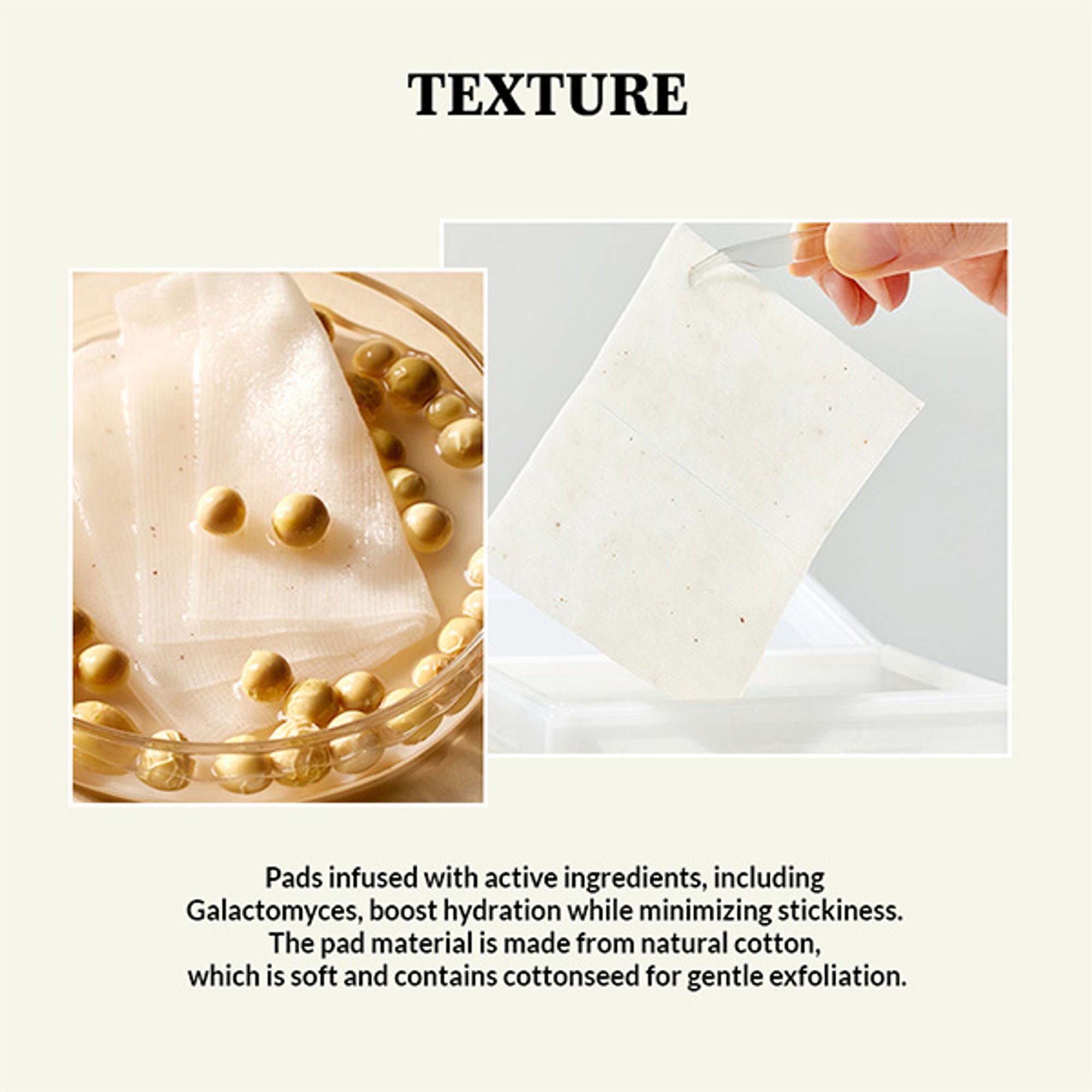 Mixsoon Bean Toner Pad, Hydrates, Brightens & Refreshes Skin with Fermented Beans | Grocsy