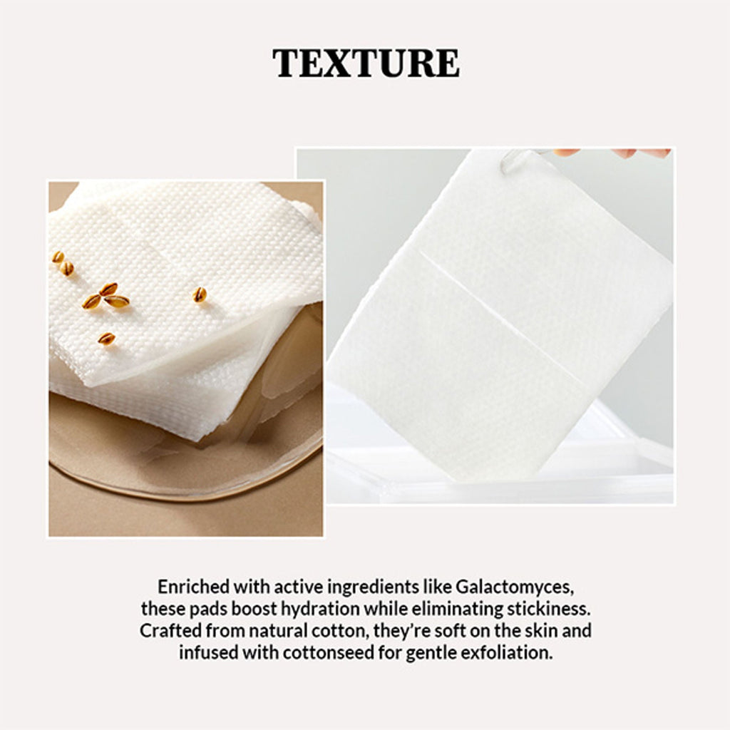 Mixsoon Galactomyces Toner Pad, Gentle Exfoliation, Brightens Skin & Boosts Radiance | Grocsy