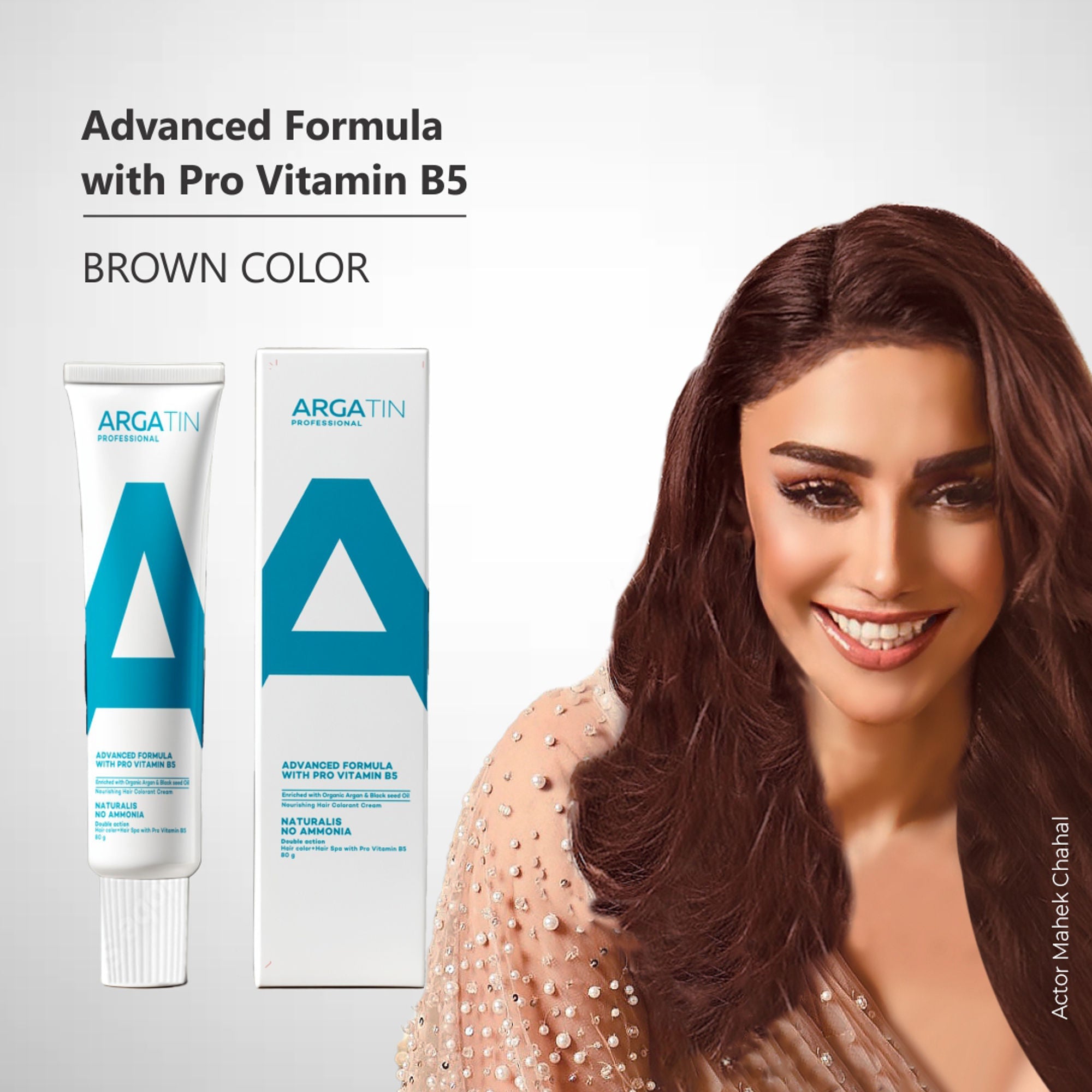 Argatin Naturalis Hair Color Cream With Black Seed Oil & Argan Oil - 4 Brown | Grocsy