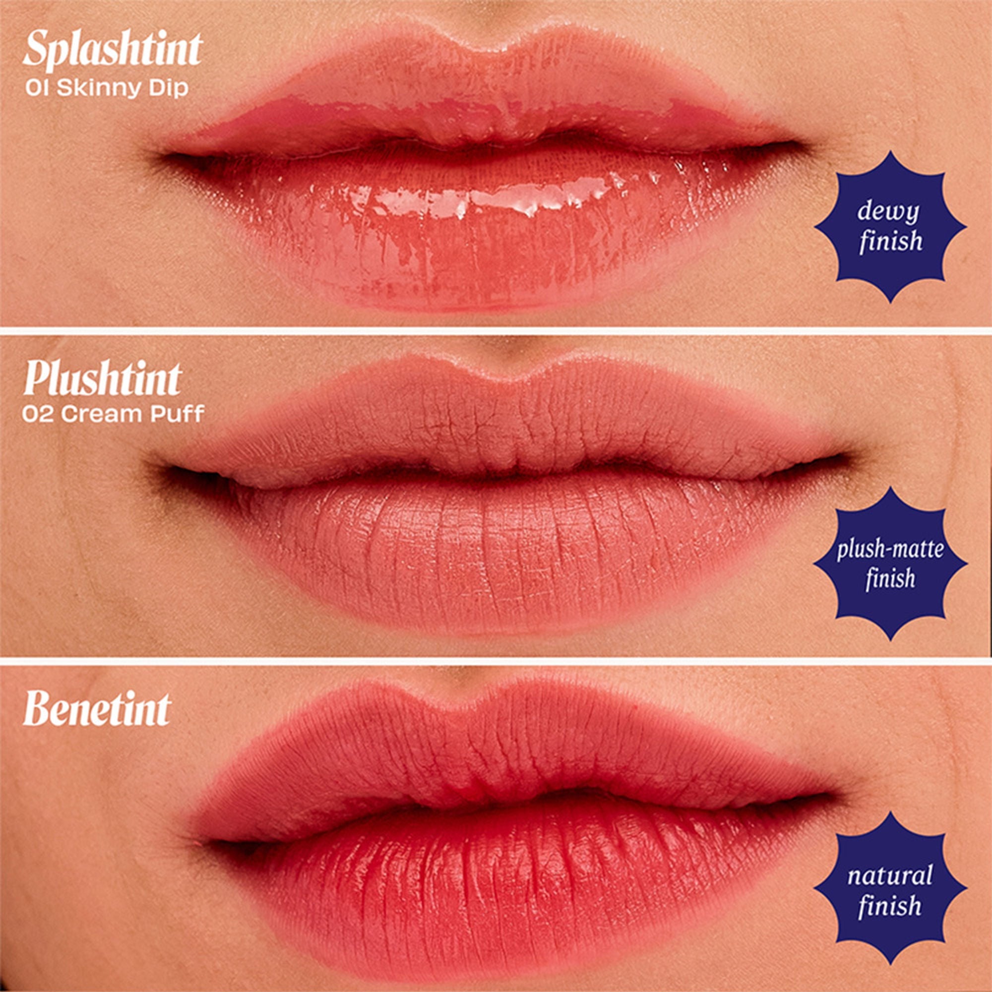 Benefit Cosmetics Plushtint Matte Lip Tint - 02 Cream Puff Almond Pink | Grocsy