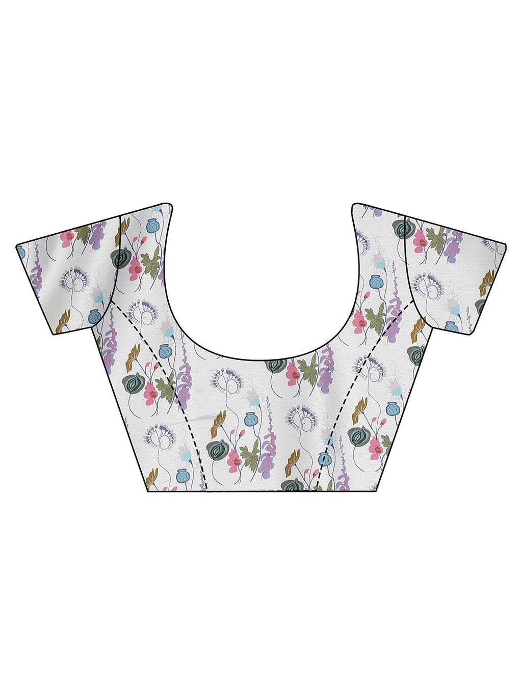 Tikhi Imli White Floral Printed Saree | Grocsy