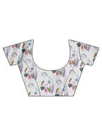 Tikhi Imli White Floral Printed Saree | Grocsy