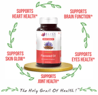 Bliss Welness Flaxseed Oil High Potency Omega-3 Softgel Capsule | Grocsy