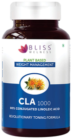 Bliss Welness Weight Management CLA 1000 80% Conjugated Linoleic Acid Capsule | Grocsy