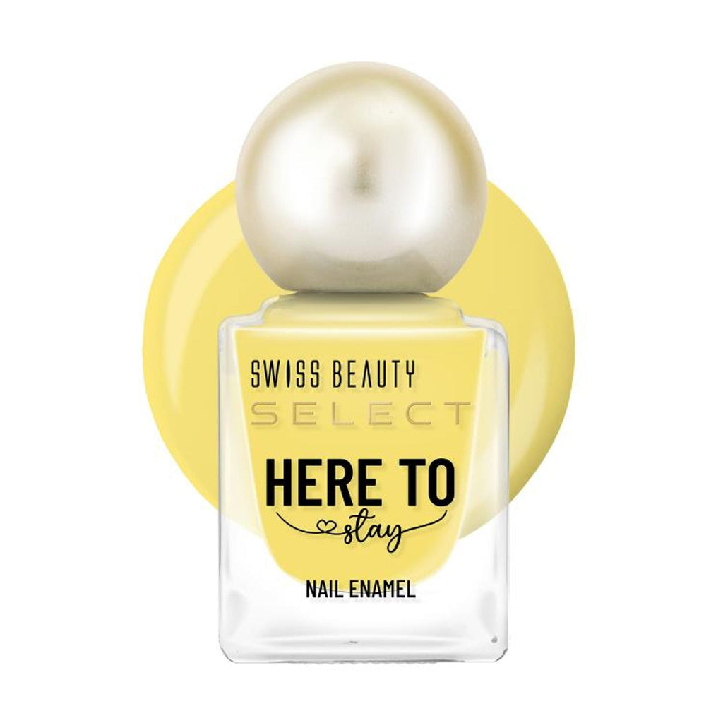 Swiss Beauty Select Here To Stay Nail Enamel - Spectra Yellow | Grocsy