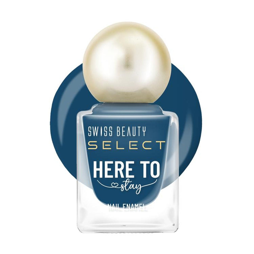 Swiss Beauty Select Here To Stay Nail Enamel - Mosaic Blue | Grocsy