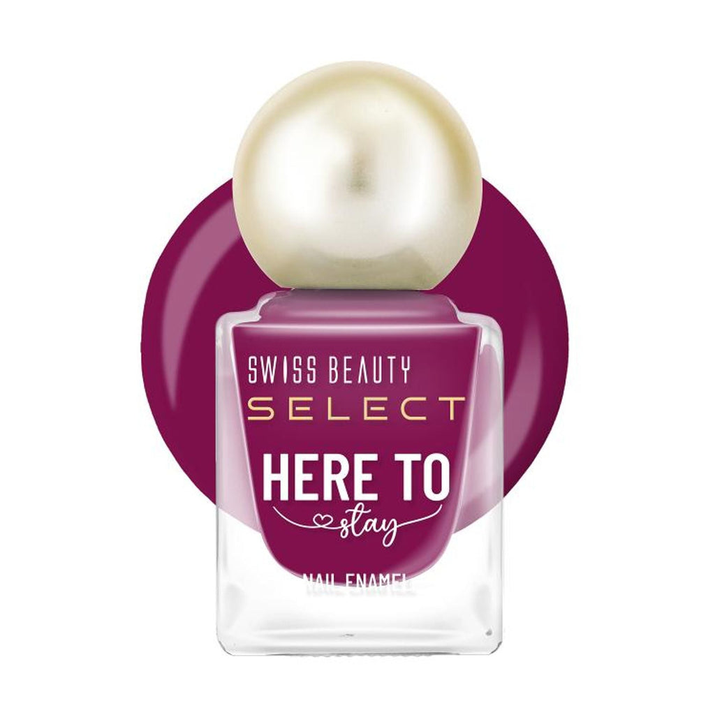 Swiss Beauty Select Here To Stay Nail Enamel - Thats Burgundy | Grocsy