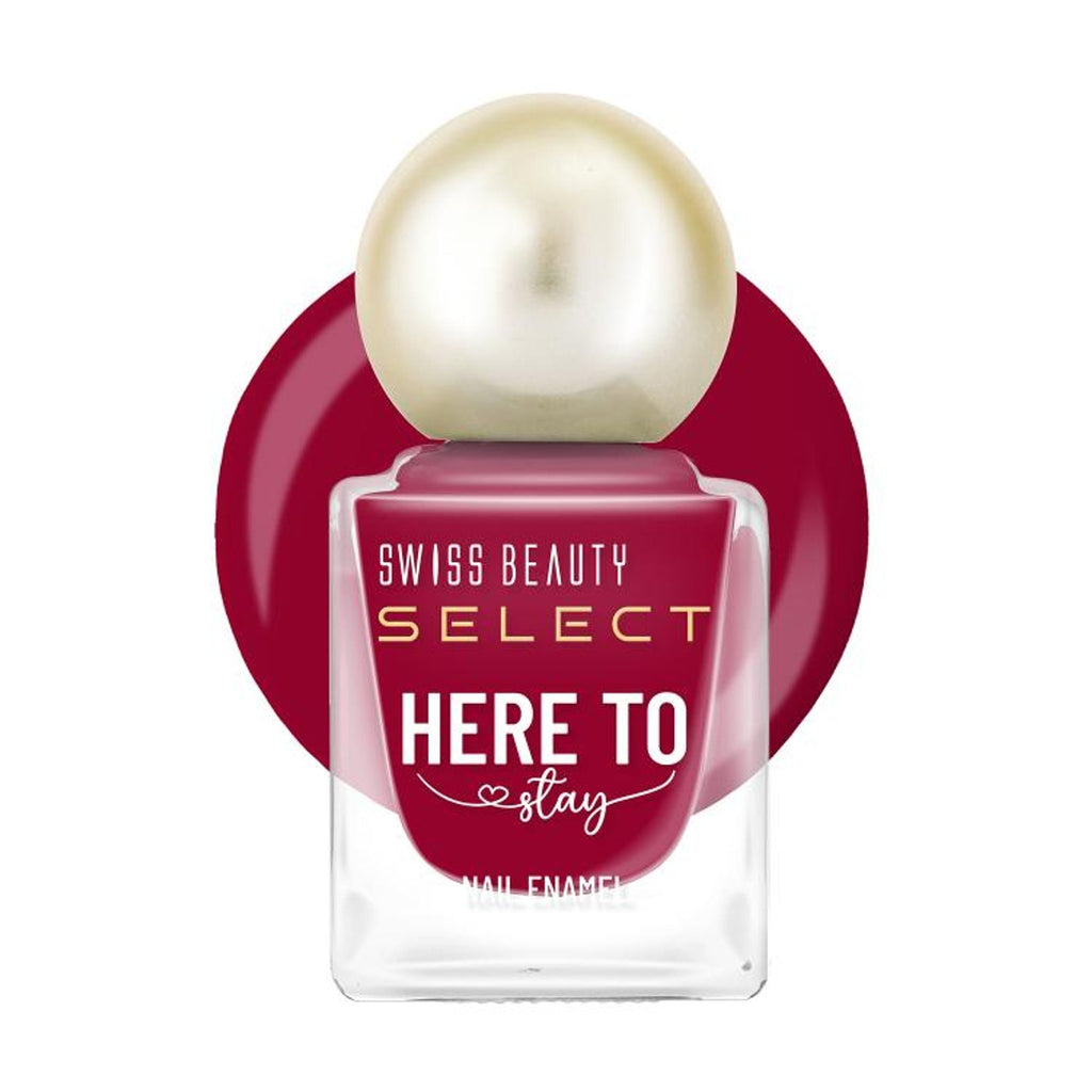 Swiss Beauty Select Here To Stay Nail Enamel - Edible Red | Grocsy