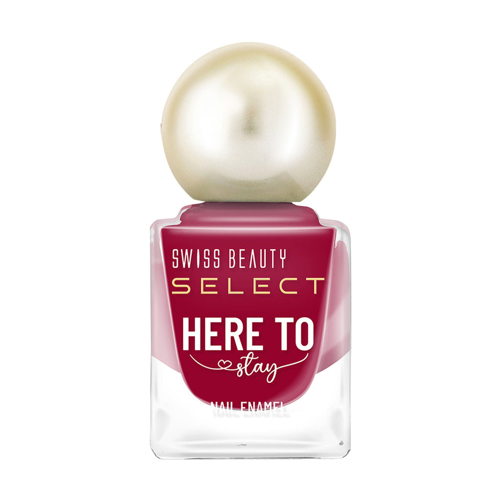 Swiss Beauty Select Here To Stay Nail Enamel - Edible Red | Grocsy