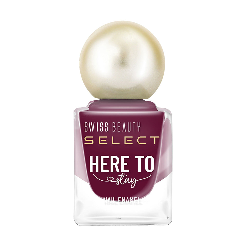 Swiss Beauty Select Here To Stay Nail Enamel - Ruby Wine | Grocsy