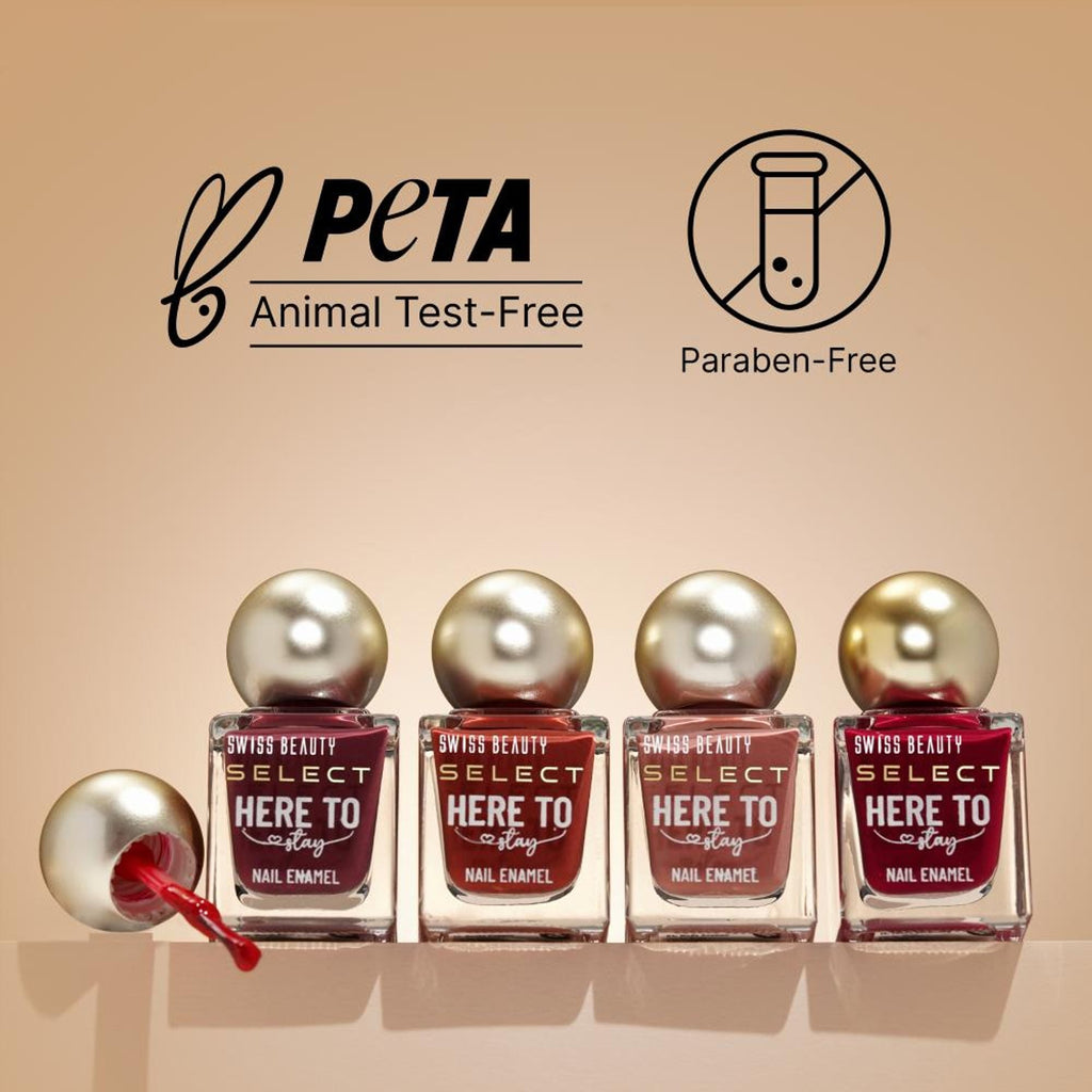 Swiss Beauty Select Here To Stay Nail Enamel - Metallic Silver | Grocsy