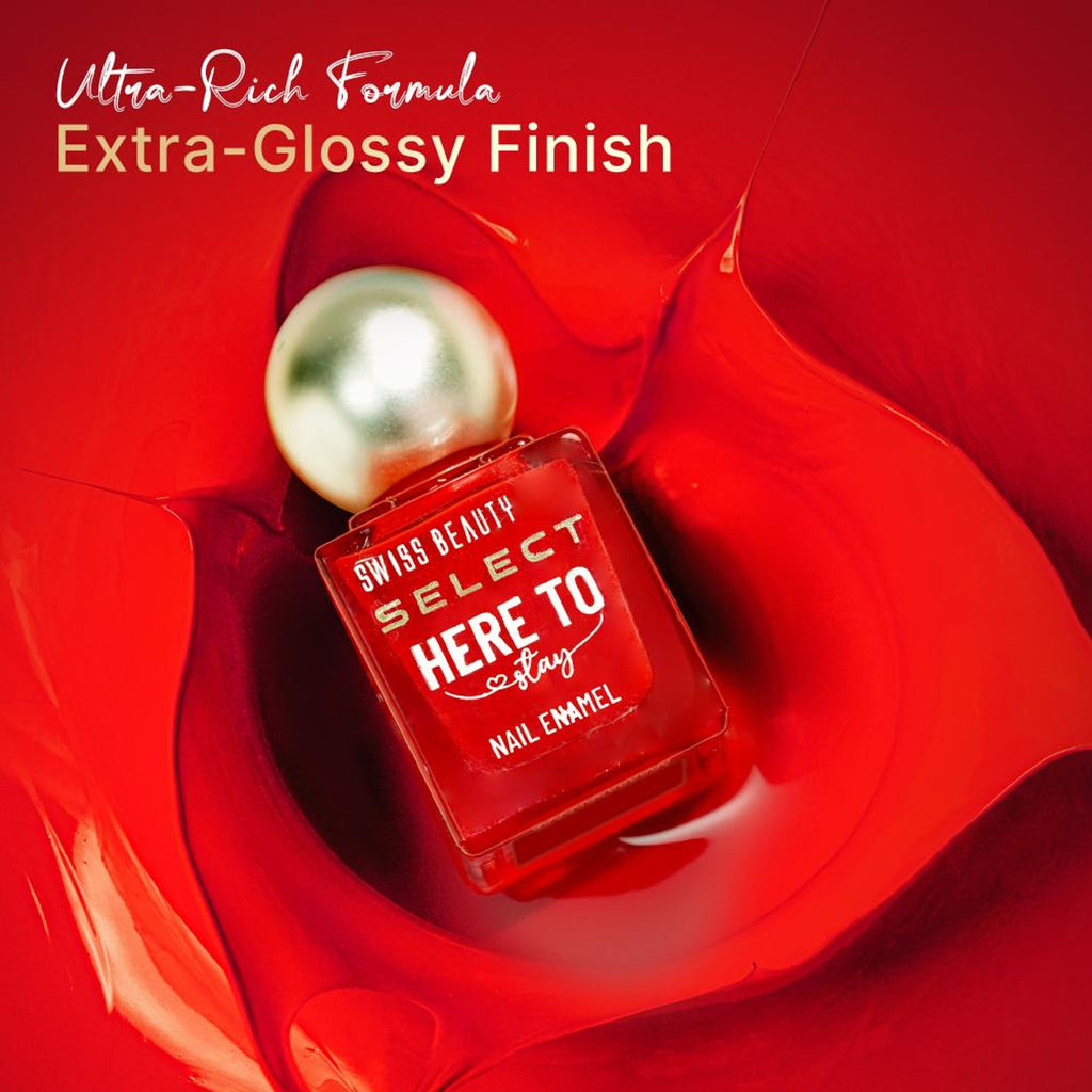 Swiss Beauty Select Here To Stay Nail Enamel - Metallic Silver | Grocsy