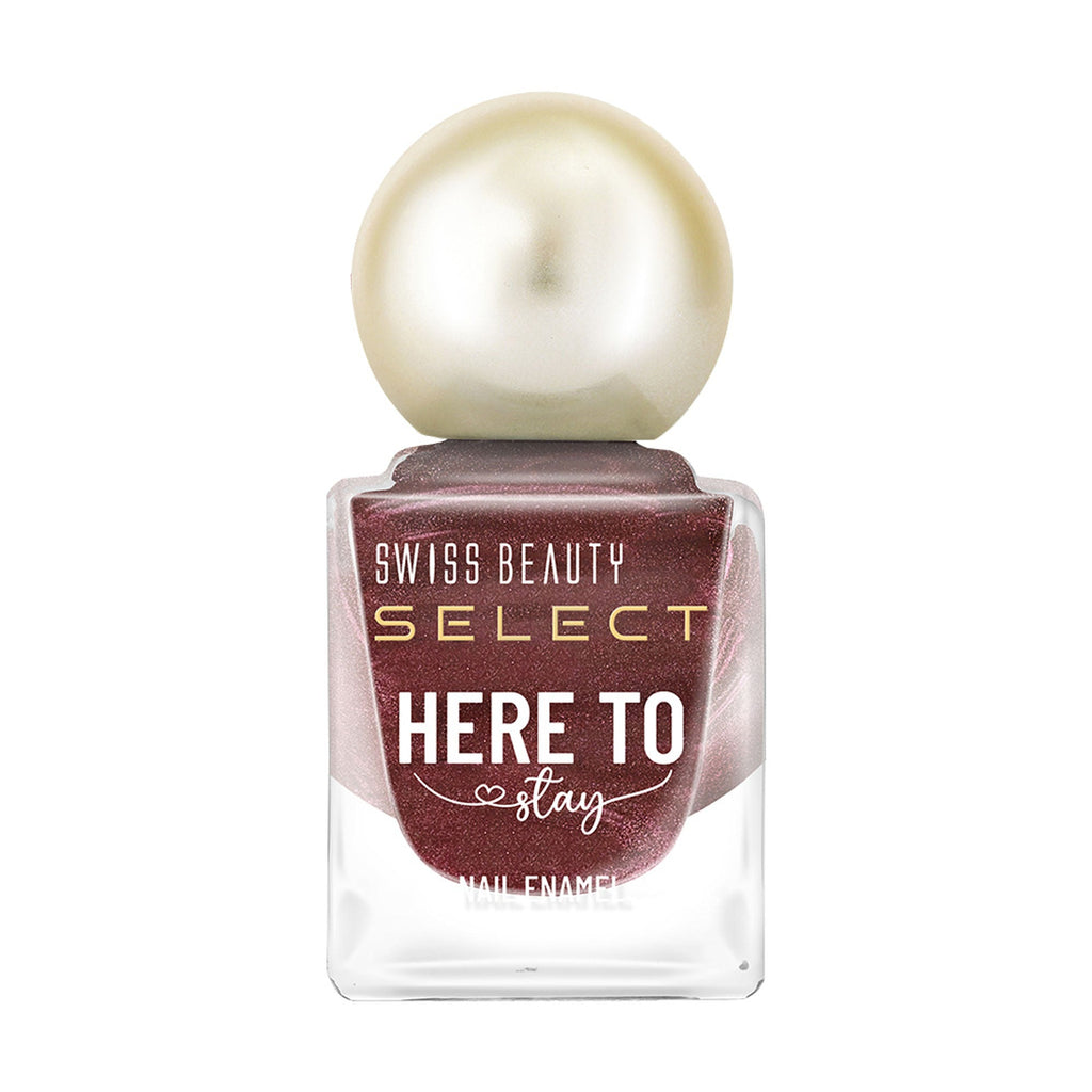 Swiss Beauty Select Here To Stay Nail Enamel - Shimmy Brown | Grocsy