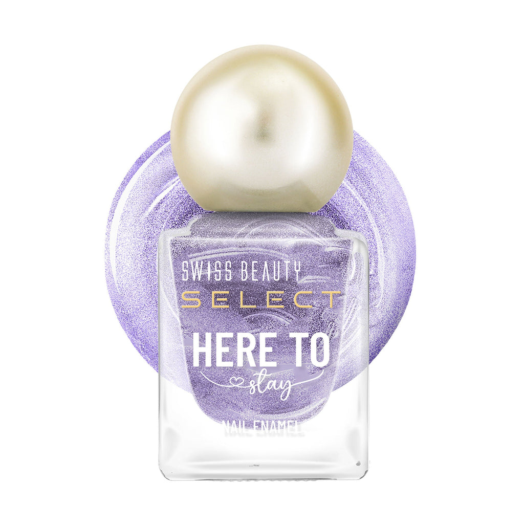 Swiss Beauty Select Here To Stay Nail Enamel - Chunky Violet | Grocsy