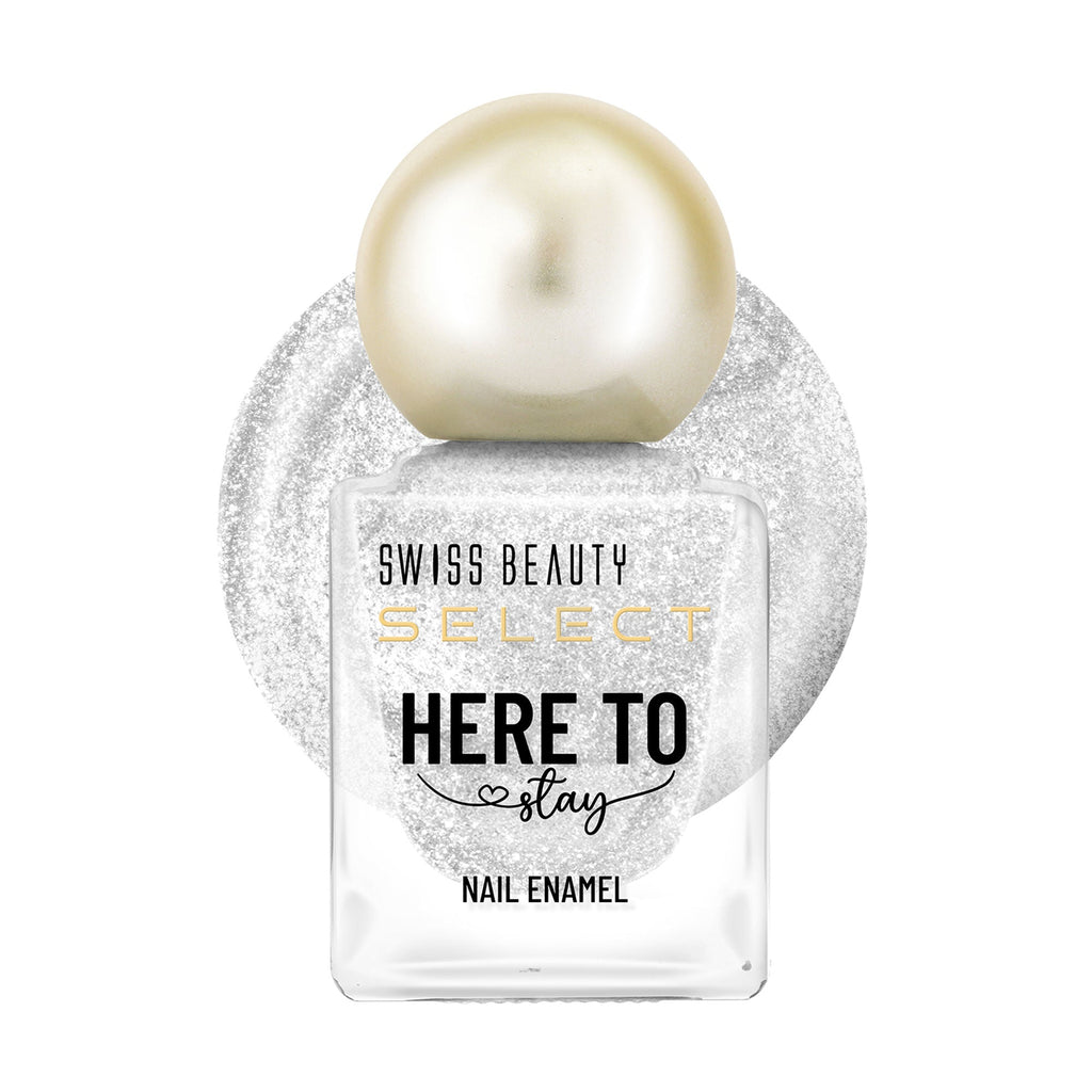 Swiss Beauty Select Here To Stay Nail Enamel - Chunky Silver | Grocsy