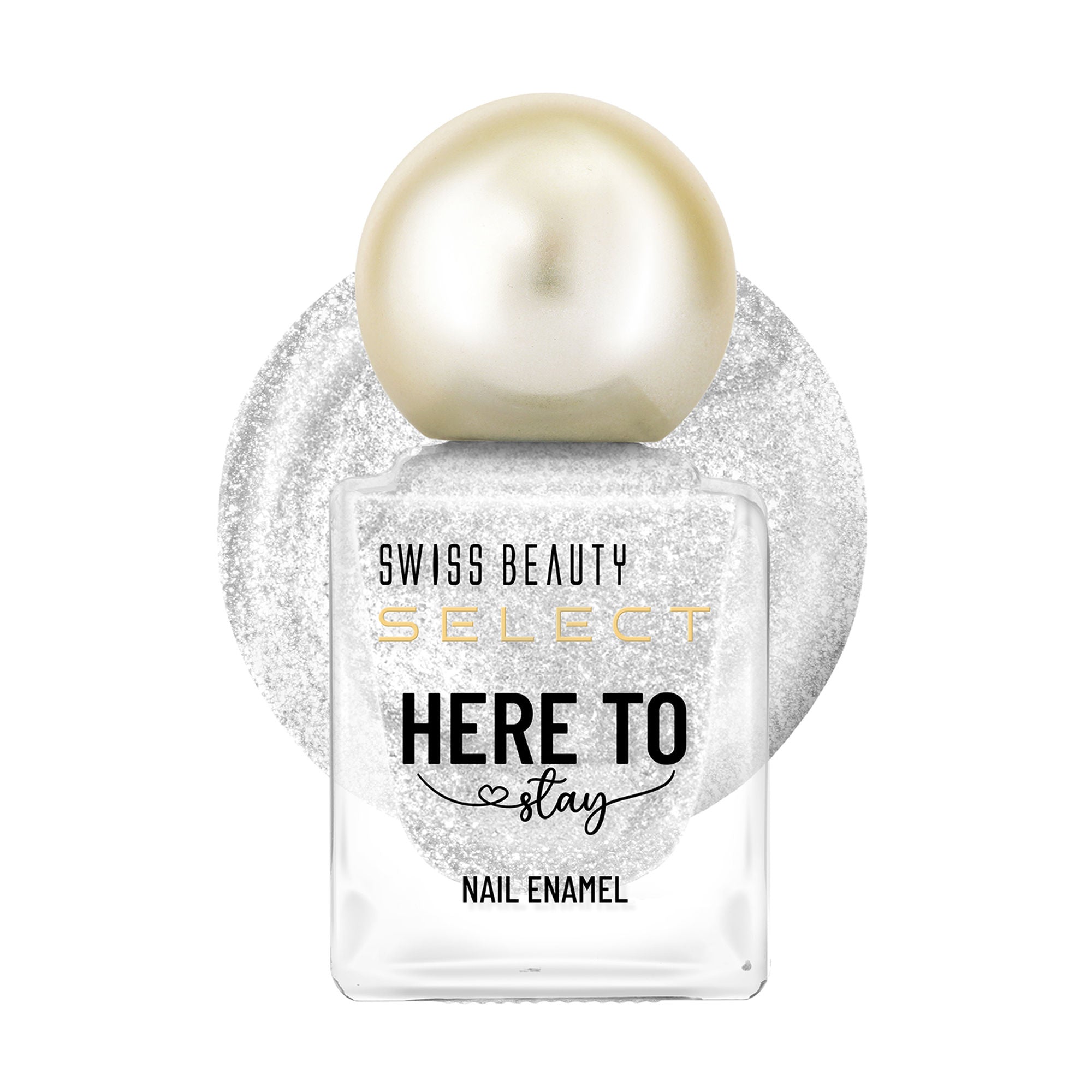Swiss Beauty Select Here To Stay Nail Enamel - Chunky Silver | Grocsy