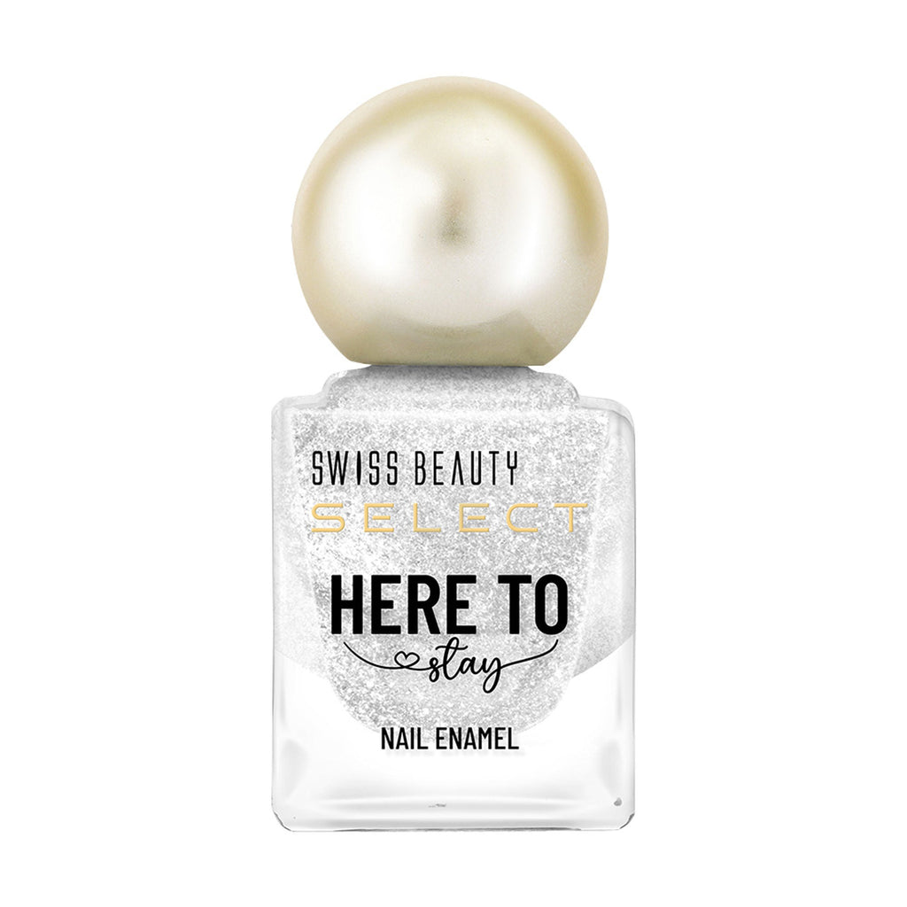 Swiss Beauty Select Here To Stay Nail Enamel - Chunky Silver | Grocsy