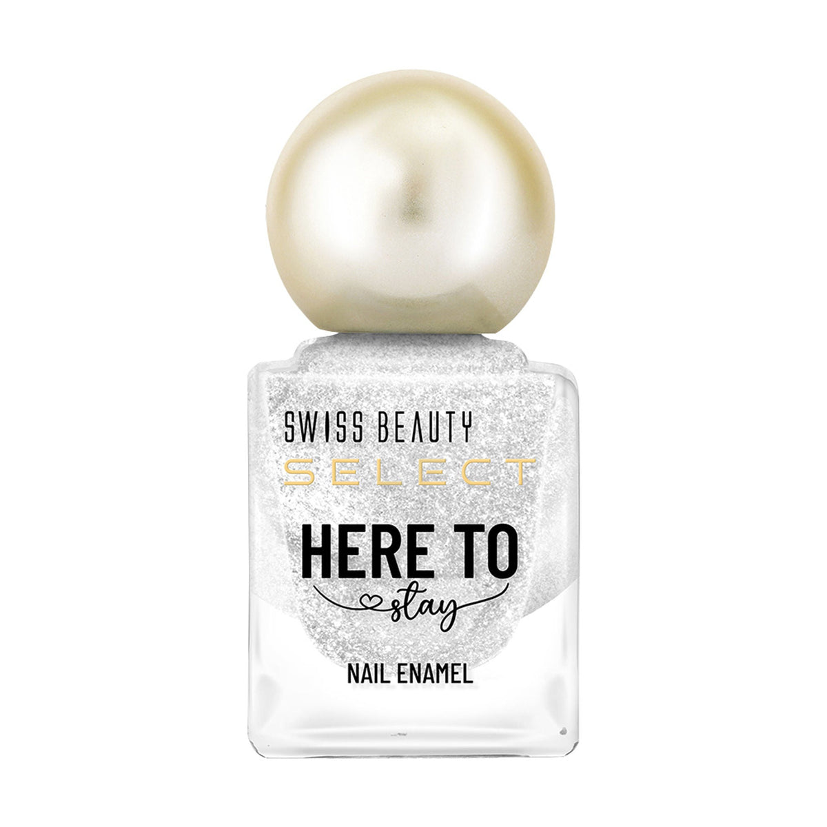 Swiss Beauty Select Here To Stay Nail Enamel - Chunky Silver | Grocsy