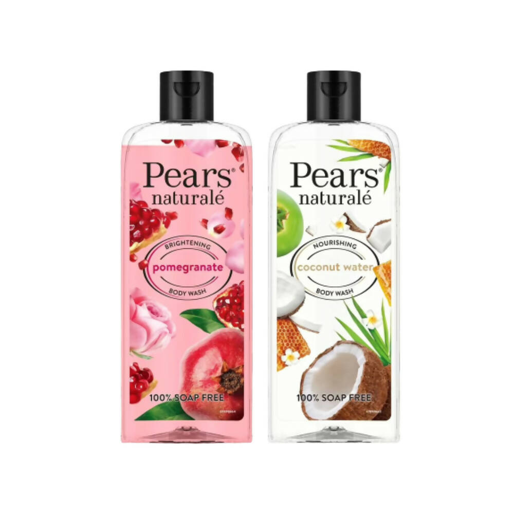 Pears Naturale Brightening Pomegranate & Nourishing Coconut Water Body Wash Combo | Grocsy
