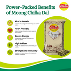 Sri Sauham Premium Unpolished Moong Chilka Dal | Grocsy