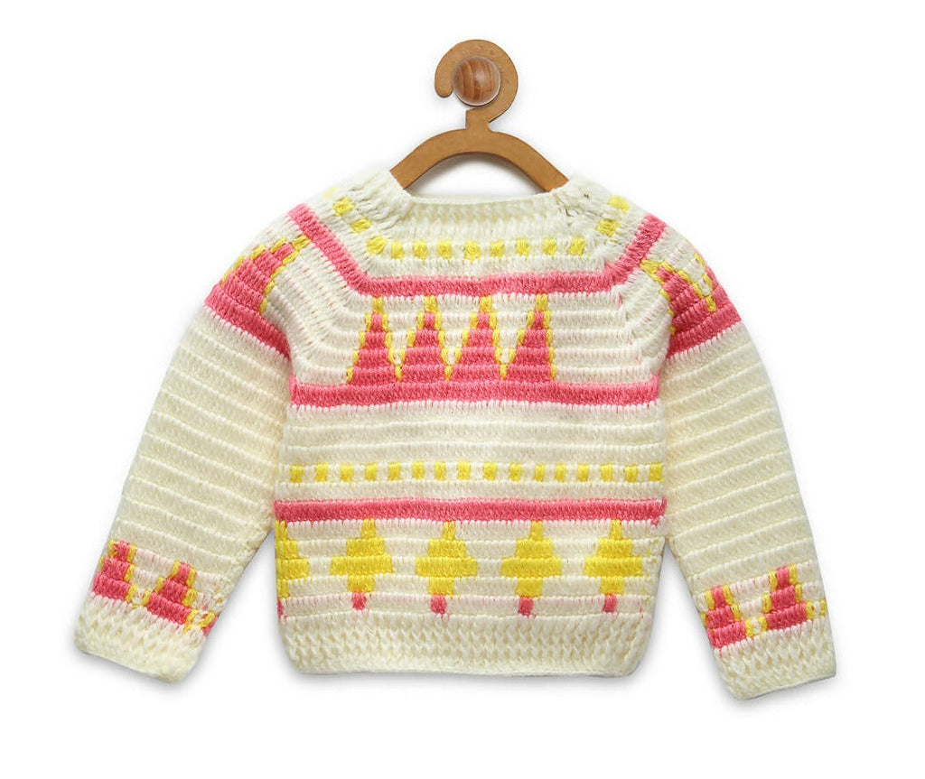 Chutput Kids Solid Pullover Ice Cream Design Sweater | Grocsy