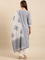 Sangria Women Bandhani Printed Thread Work Pure Cotton Kurta With Salwar & Dupatta | Grocsy