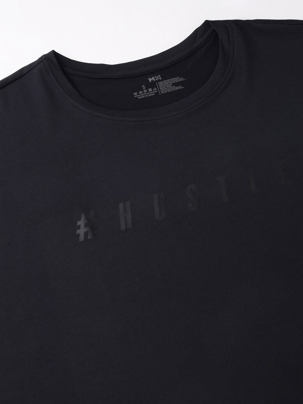 MKH Typography Printed Extended Sleeves Dri-FIT Relaxed Fit T-shirt | Grocsy