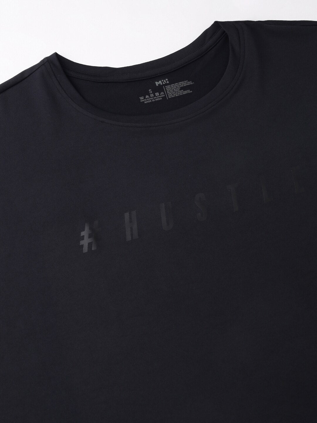 MKH Typography Printed Extended Sleeves Dri-FIT Relaxed Fit T-shirt | Grocsy