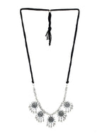 Cardinal Silver-Toned Oxidised Jewellery Set
