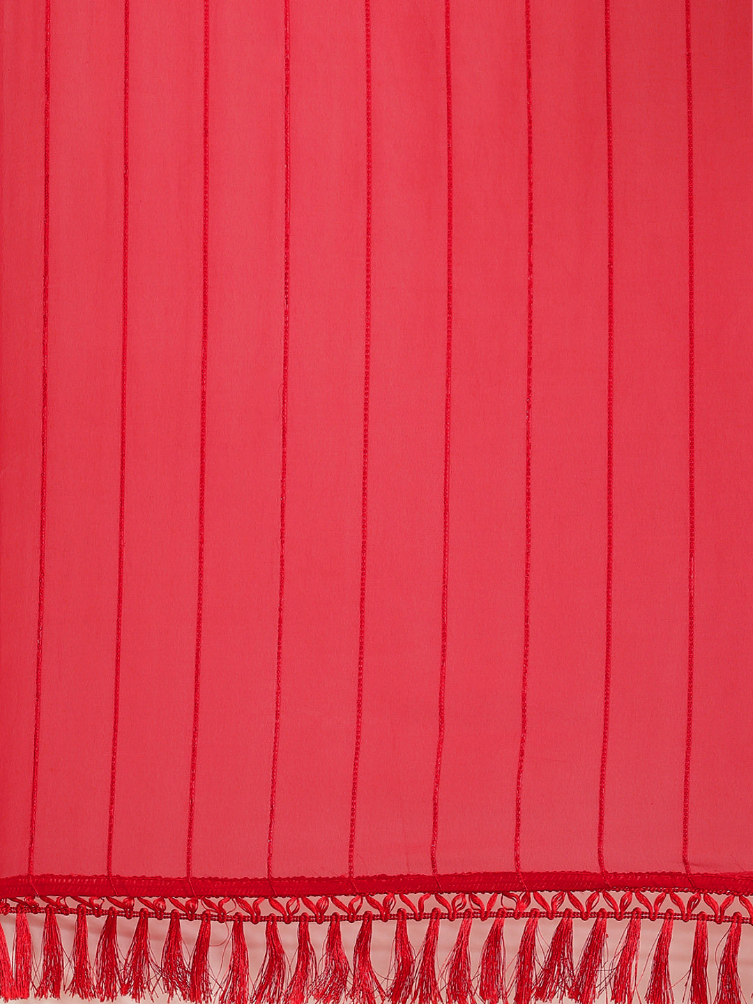 Tikhi Imli Red Striped Saree | Grocsy