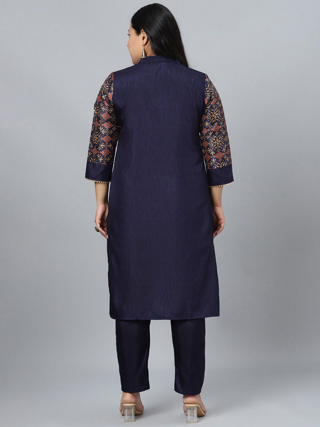 Sztori Ethnic Motifs Printed Straight Kurta with Pant | Grocsy