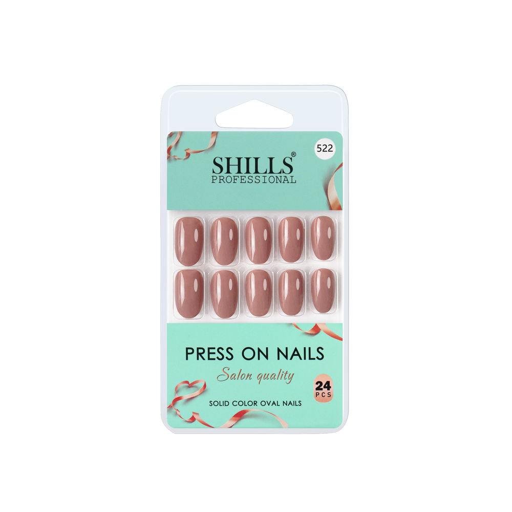 Shills Professional Reusable Press On Nails Oval - SPN522 | Grocsy
