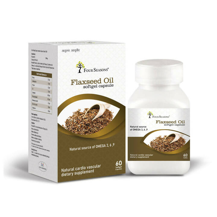 Four Seasons Flaxseed Oil Capsules | Grocsy