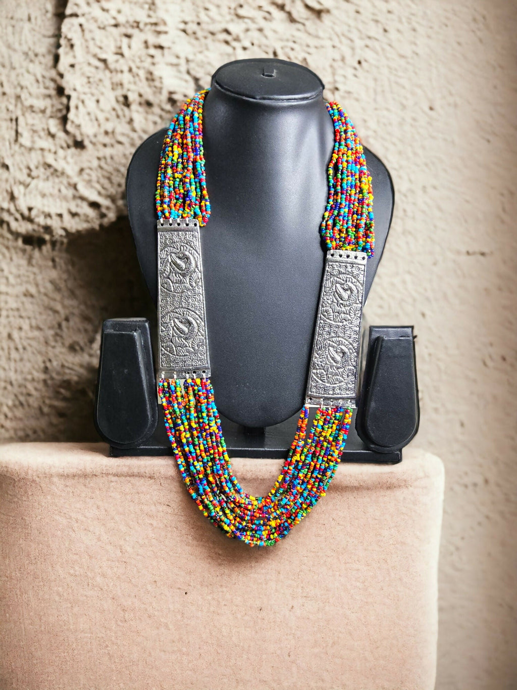 Inhanns Saree Shobha Statement Necklace - Multicolour Necklace | Grocsy