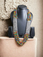 Inhanns Saree Shobha Statement Necklace - Multicolour Necklace | Grocsy