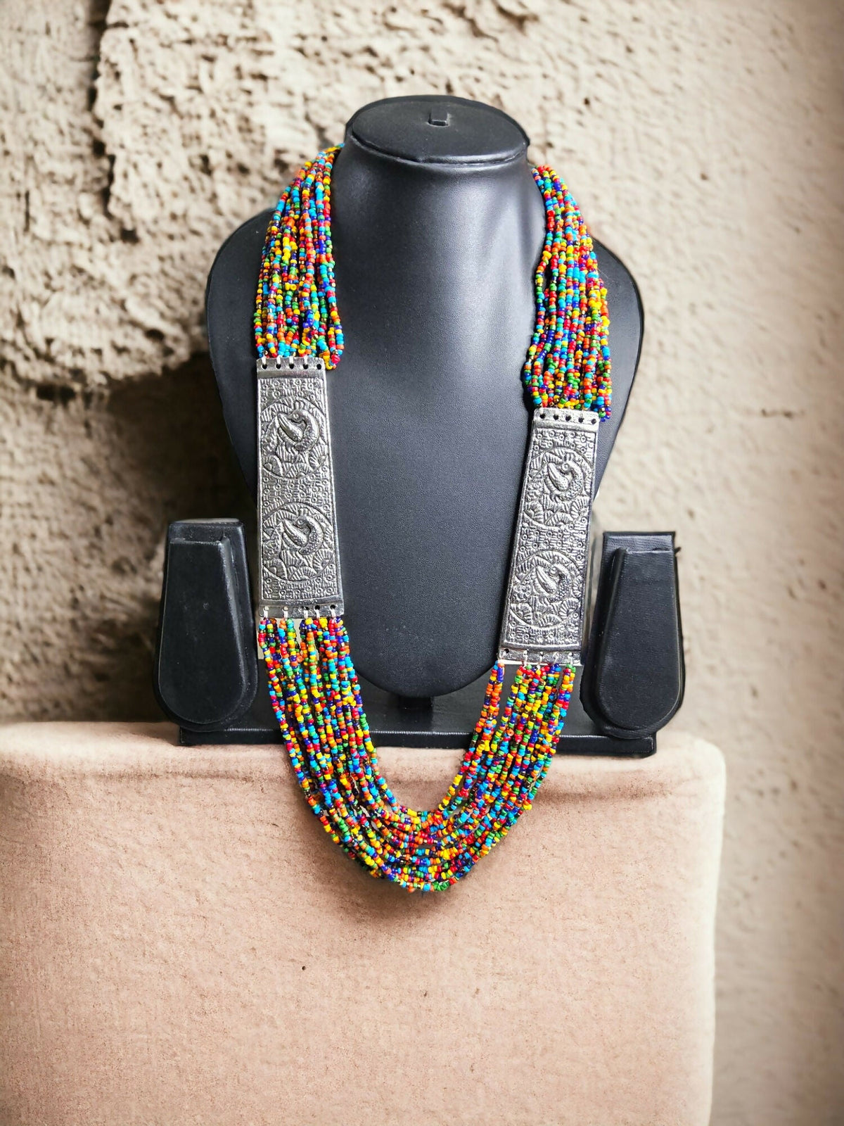 Inhanns Saree Shobha Statement Necklace - Multicolour Necklace | Grocsy