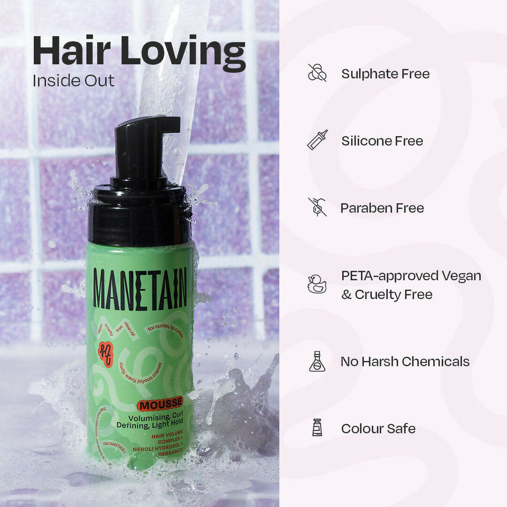 Manetain Hair Mousse for Dry and Frizzy Hair | Grocsy