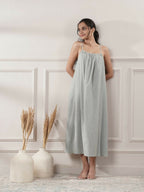 Joban Fashion Women's Grey Midi Dress | Grocsy