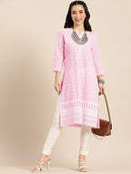 Sangria Women Ethnic Motifs Embroidered Kurta | Grocsy