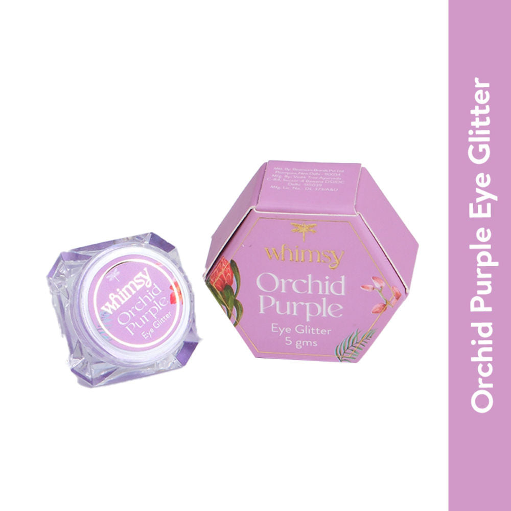 Whimsy Beauty Safe & Organic Eye Glitters For Teen And Preteen Girls (Purple) | Grocsy