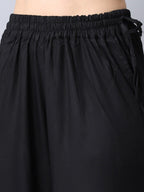 TAG 7 Women Black Flared Ethnic Palazzos | Grocsy