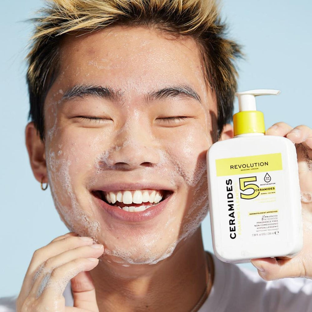 Makeup Revolution Skincare Ceramides Foaming Cleanser | Grocsy