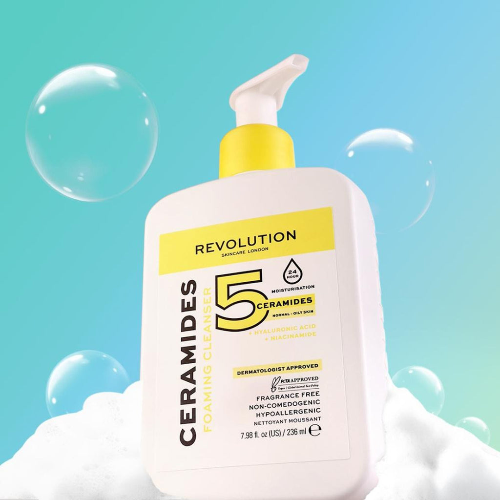 Makeup Revolution Skincare Ceramides Foaming Cleanser | Grocsy