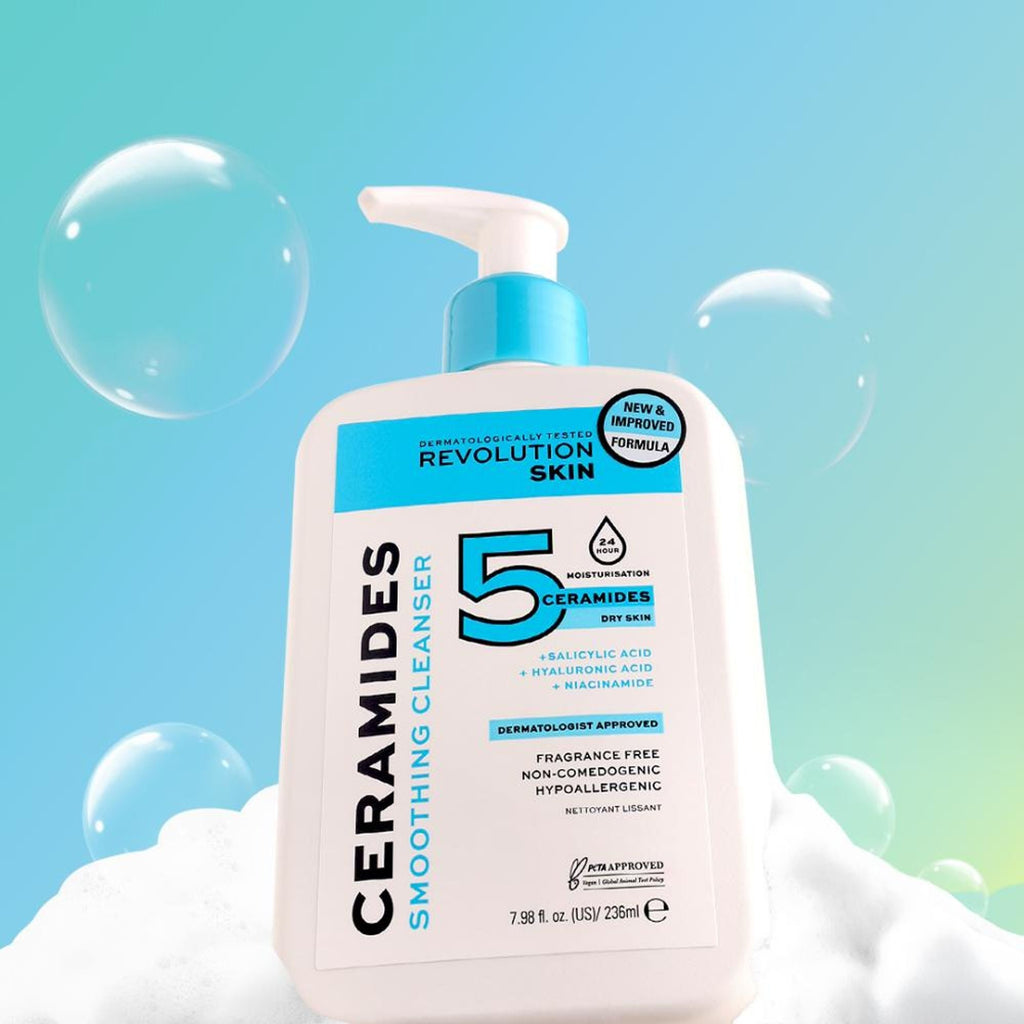 Makeup Revolution Skincare Ceramides Smoothing Cleanser | Grocsy