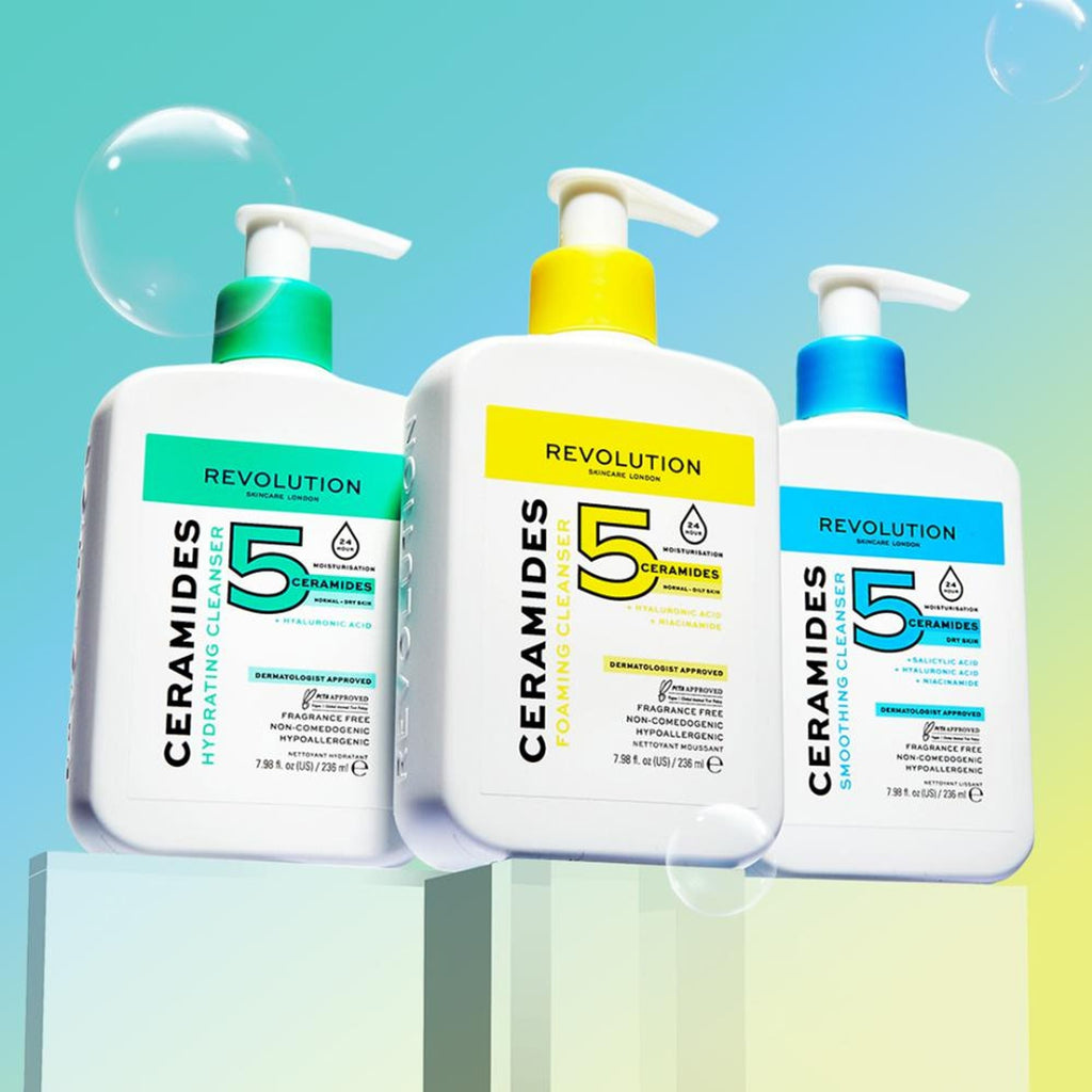 Makeup Revolution Skincare Ceramides Smoothing Cleanser | Grocsy