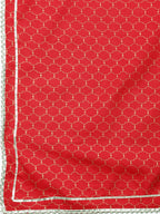 HERE&NOW Floral Yoke Design Regular Thread Work Kurta with Trousers & With Dupatta | Grocsy