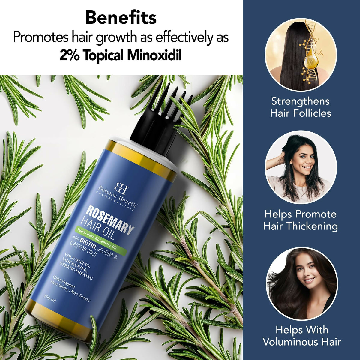 Botanic Hearth 100% Pure Rosemary Oil for Hair Growth | Grocsy